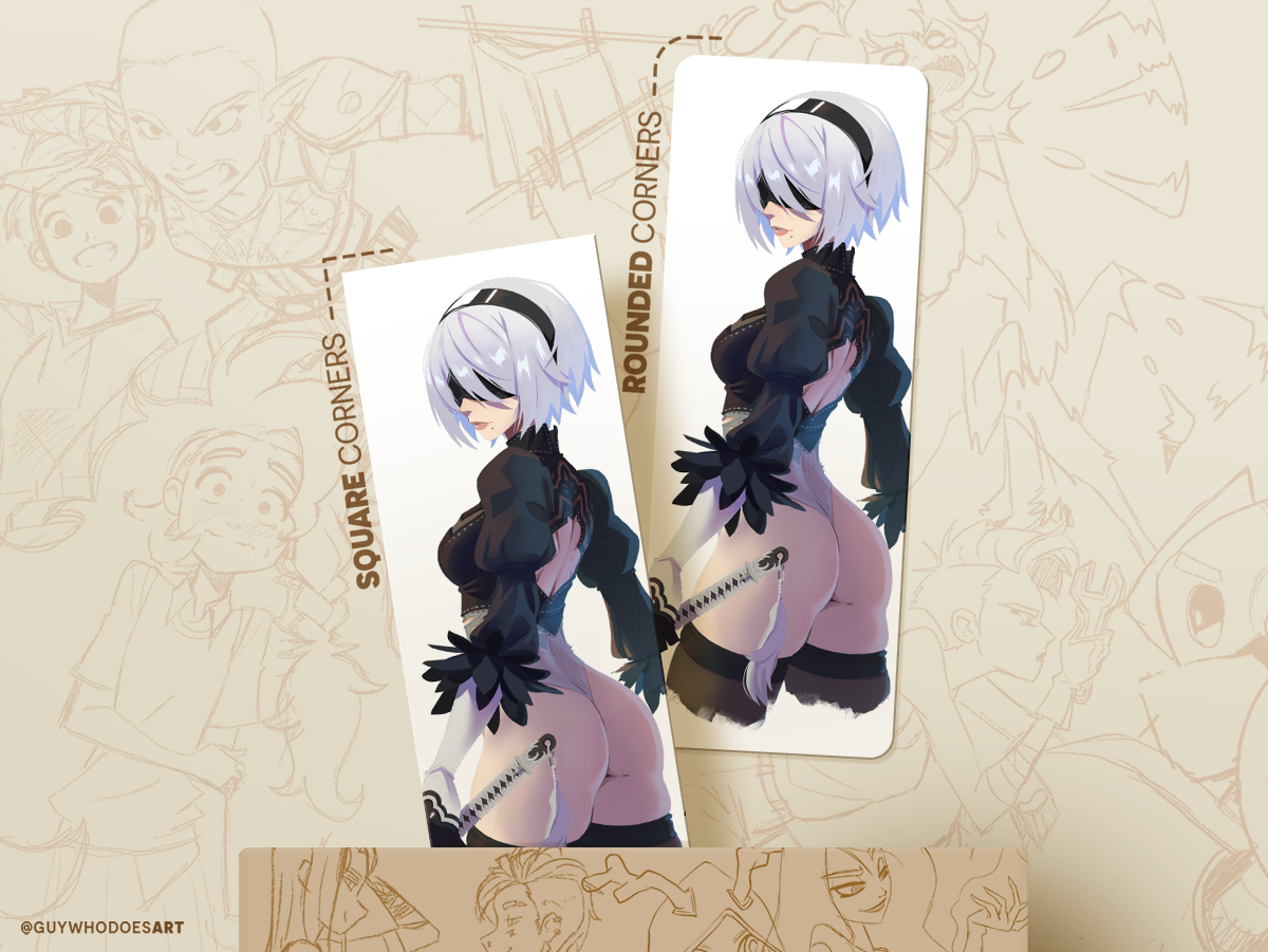 2B Bookmark – Nier Automata Pinup Fan Art