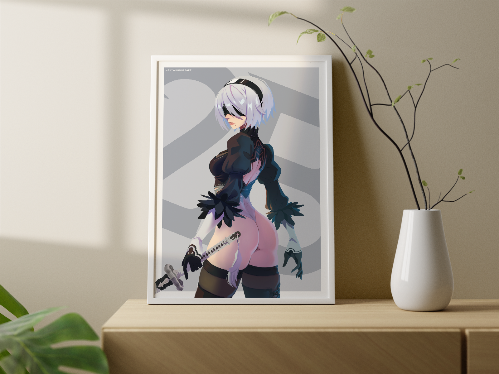 2B Art Print | NieR Automata Fan Art