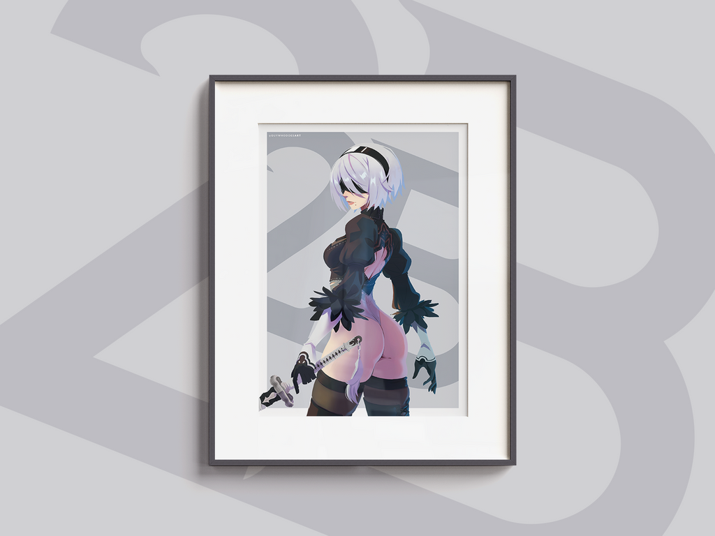 2B Art Print | NieR Automata Fan Art