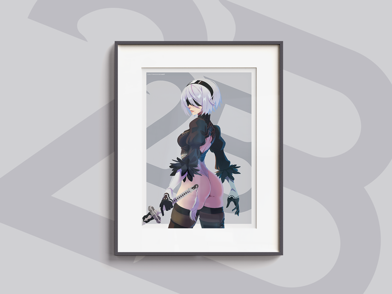 2B Art Print | NieR Automata Fan Art
