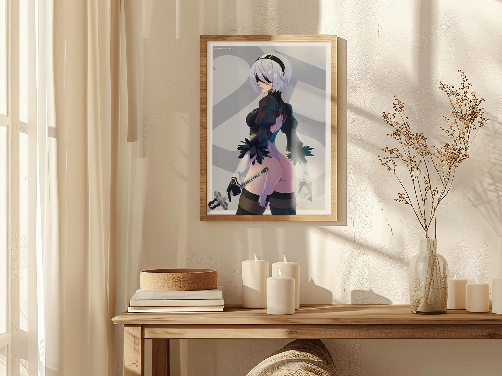 2B Art Print | NieR Automata Fan Art