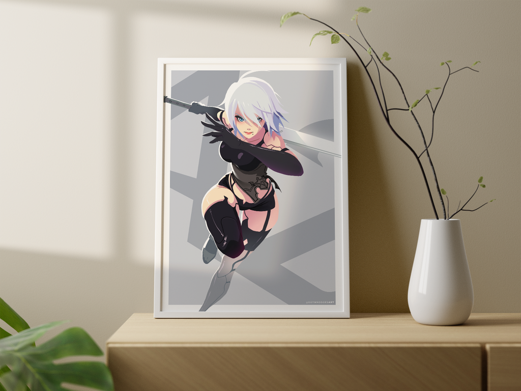 A2 Art Print | NieR Automata Fan Art