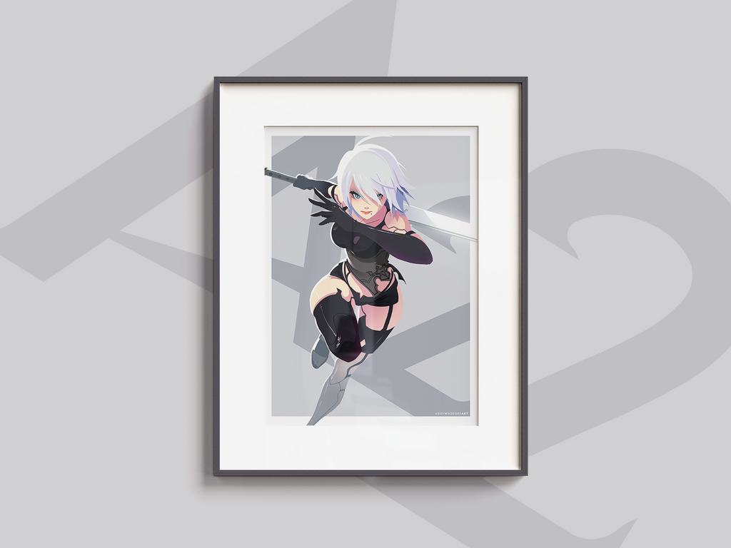 A2 Art Print | NieR Automata Fan Art