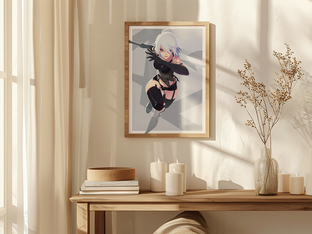 A2 Art Print | NieR Automata Fan Art