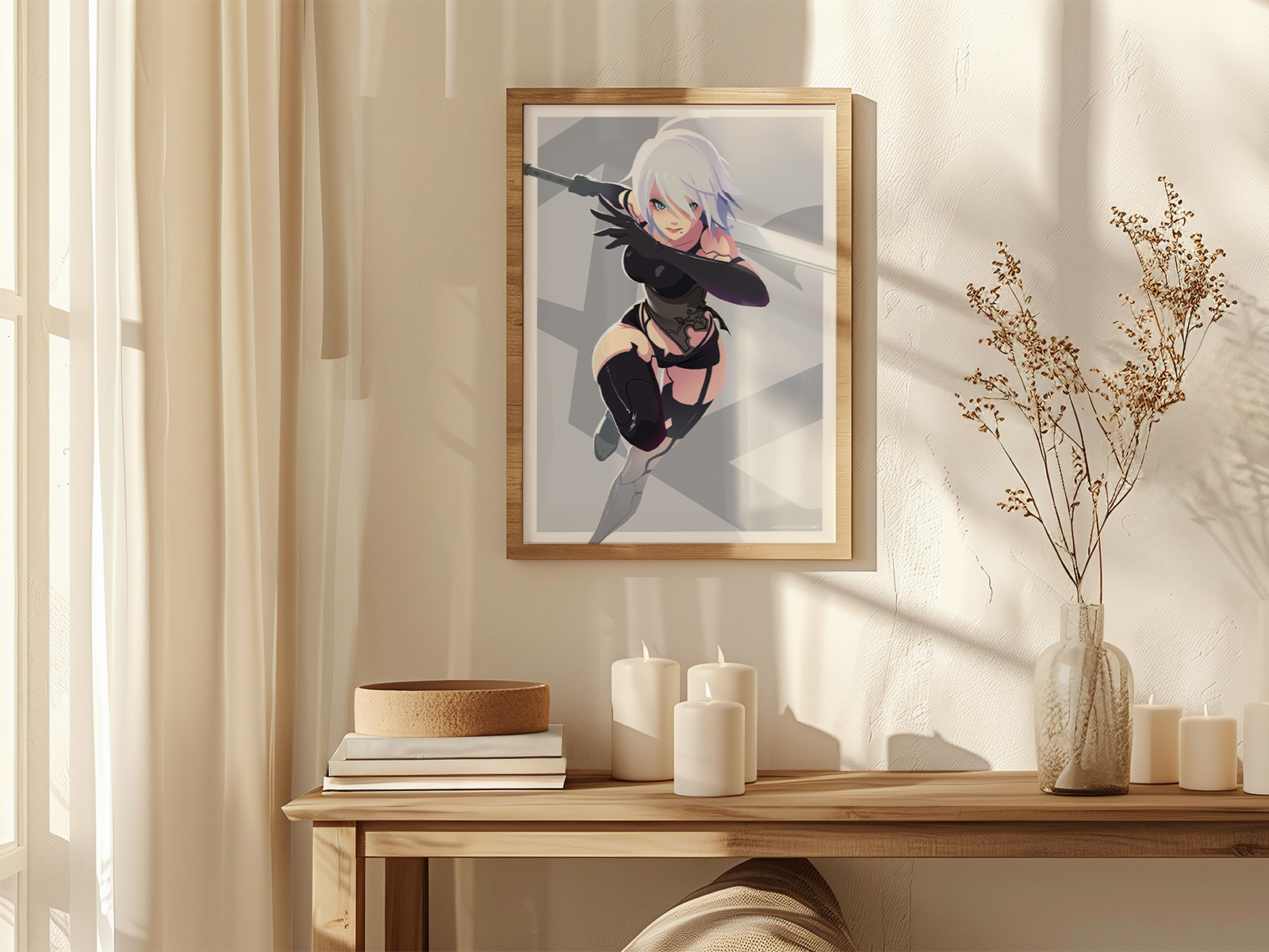 A2 Art Print | NieR Automata Fan Art