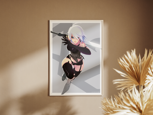 A2 Art Print | NieR Automata Fan Art
