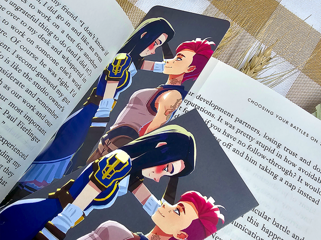 Caitlyn & Vi Arcane Bookmark – League of Legends LGBTQ Art