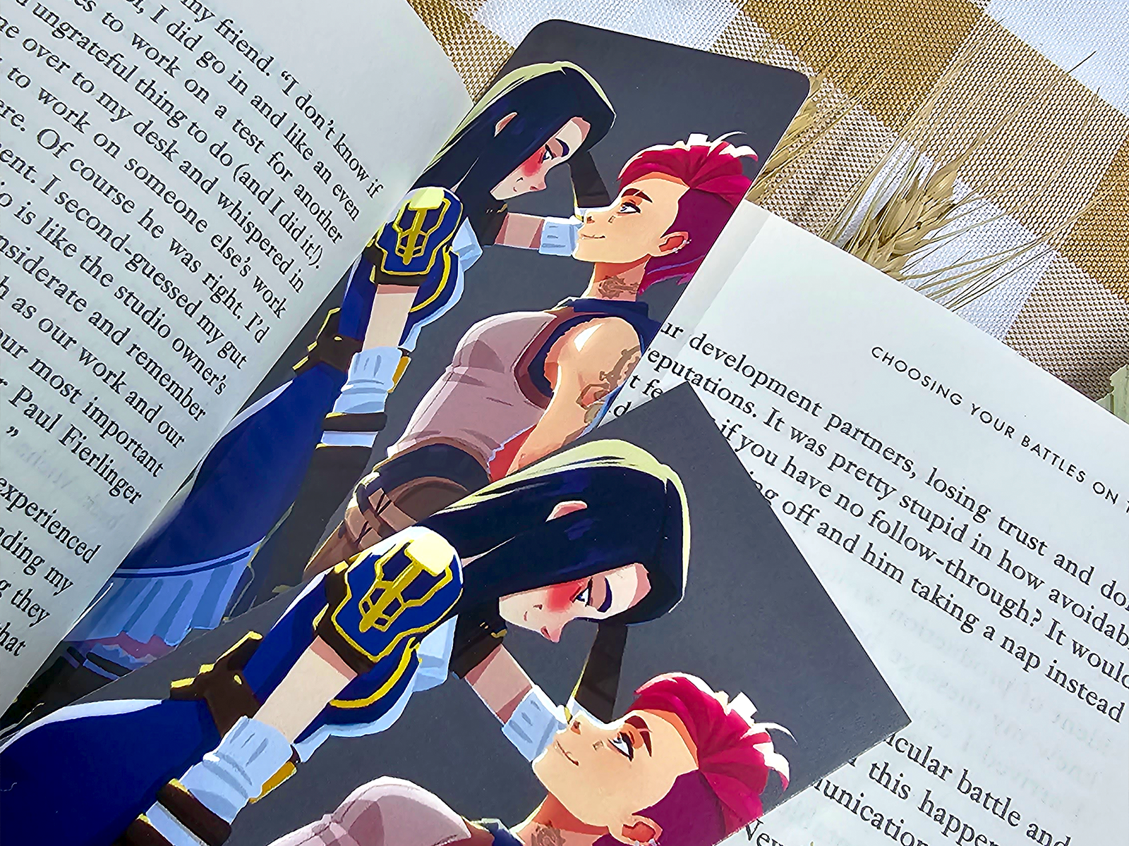 Caitlyn & Vi Arcane Bookmark – League of Legends LGBTQ Art