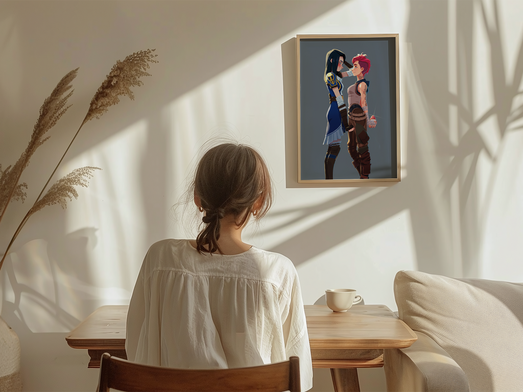 Caitlyn & Vi Art Print | Arcane Romantic Poster