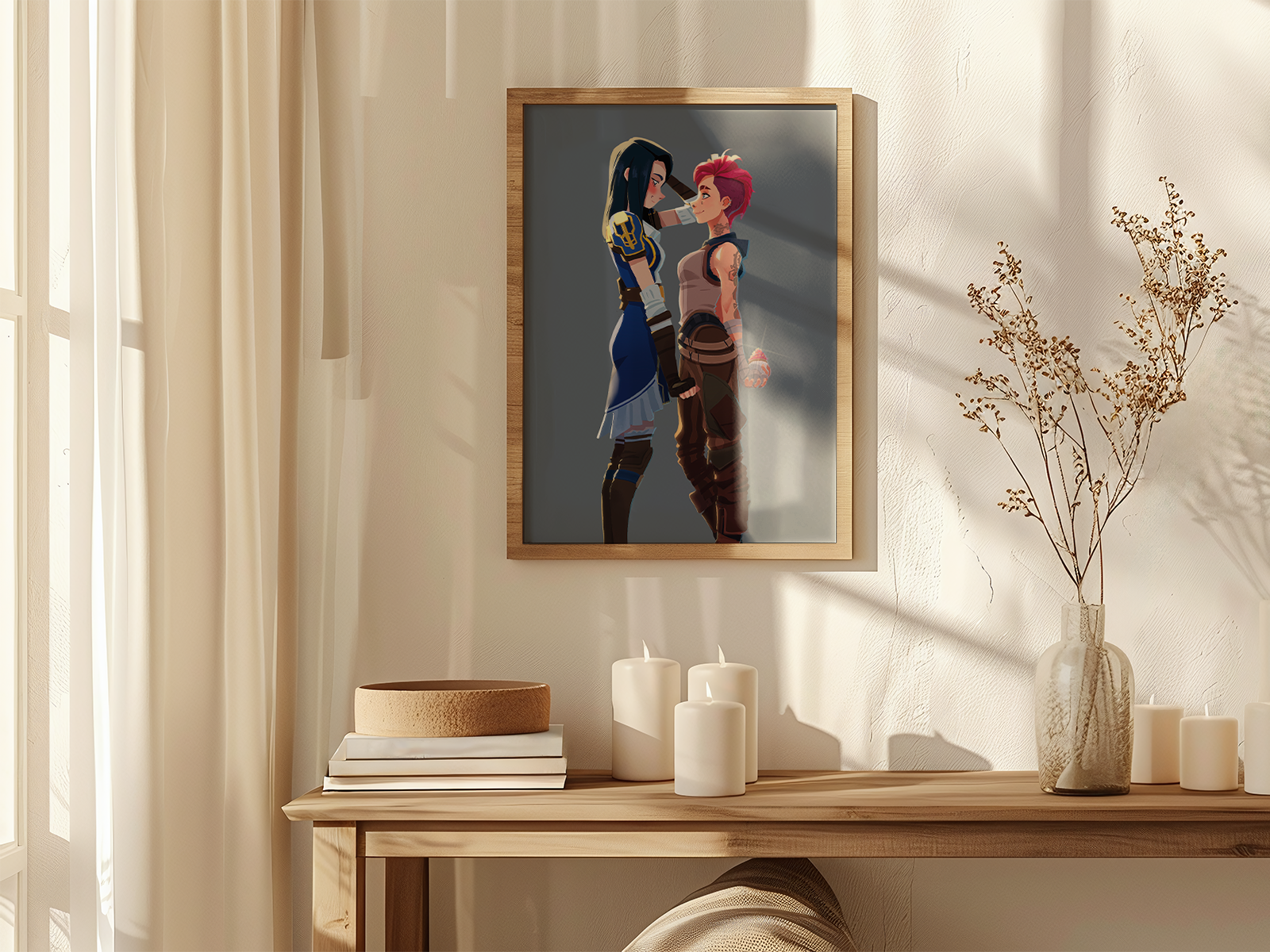 Caitlyn & Vi Art Print | Arcane Romantic Poster