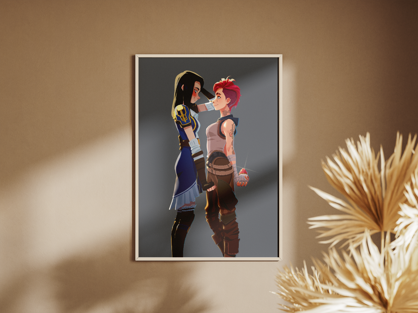 Caitlyn & Vi Art Print | Arcane Romantic Poster