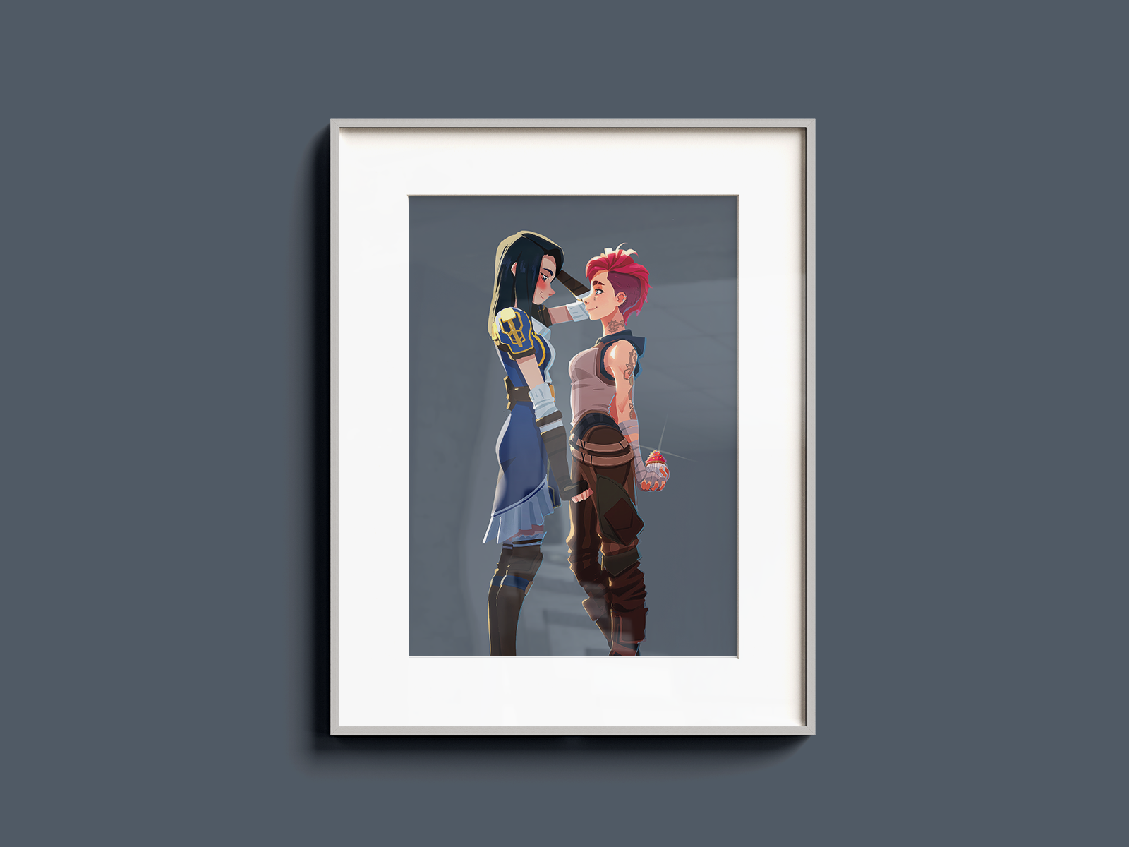 Caitlyn & Vi Art Print | Arcane Romantic Poster