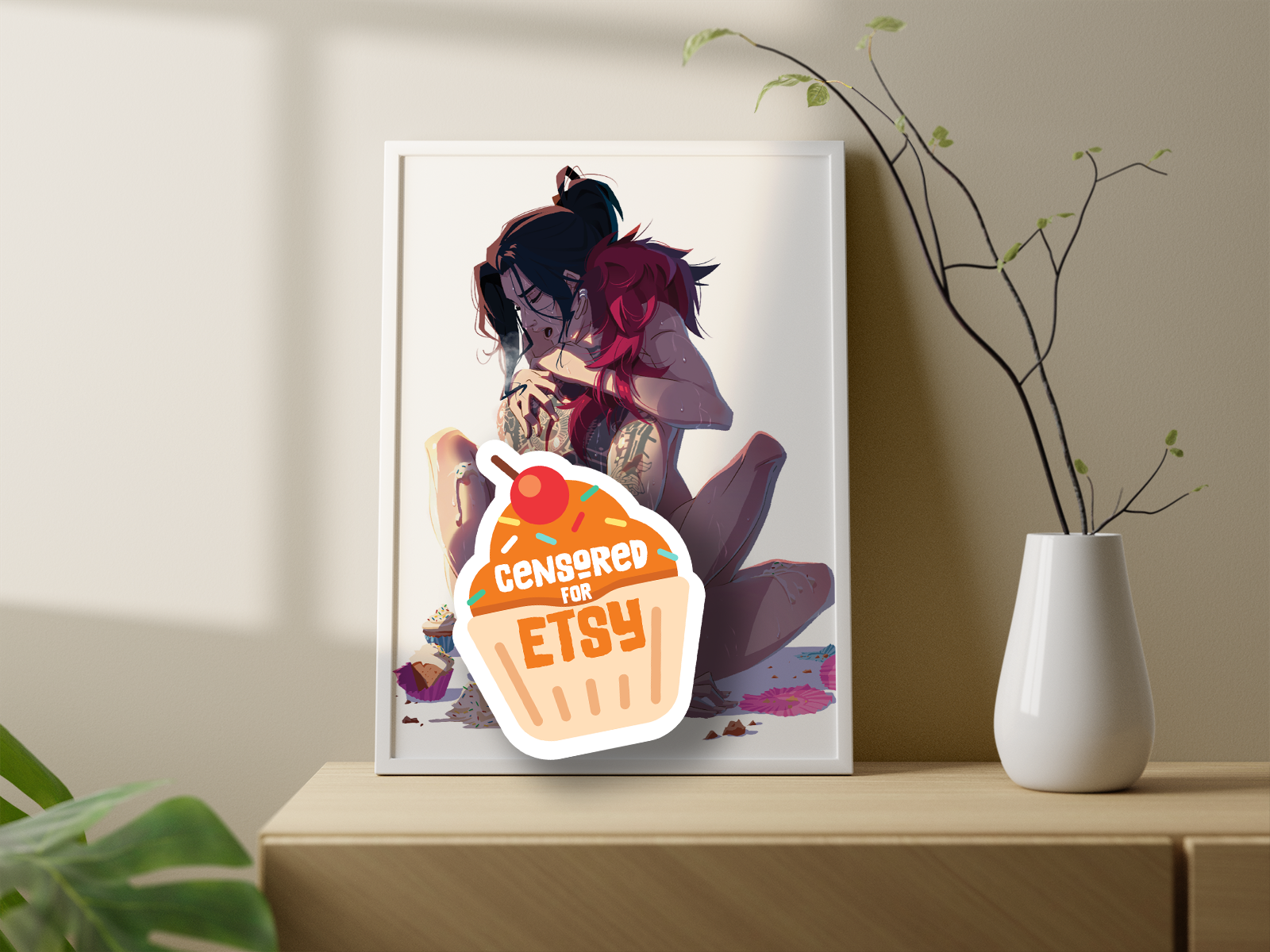 Caitlyn & Vi Art Print | Arcane Romantic Poster