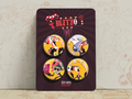 Blitzo Badge Set | Helluva Boss Badges