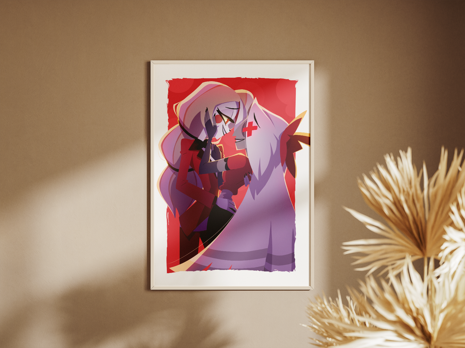 Charlie & Vaggie Art Print | Hazbin Hotel Fan Art
