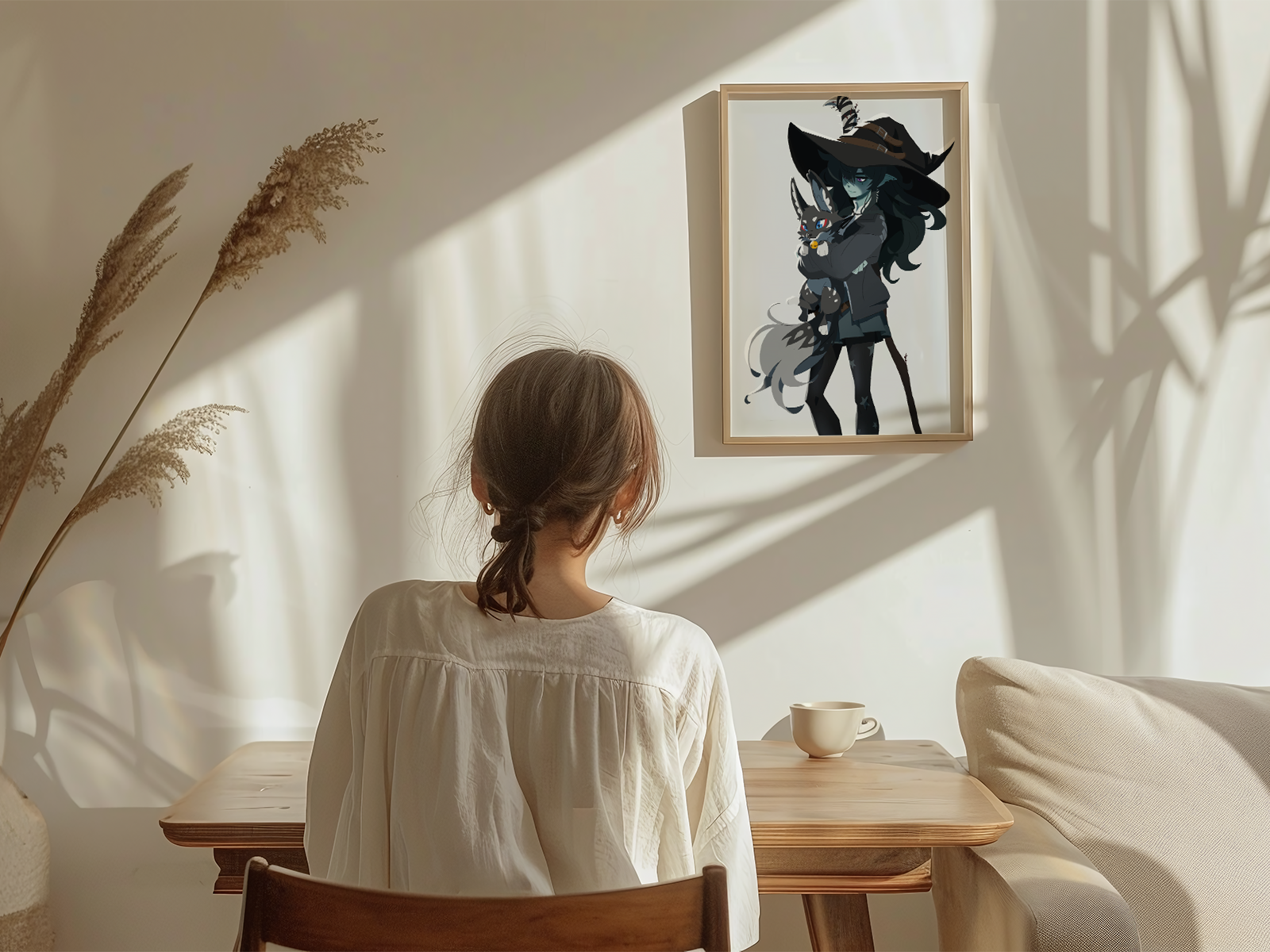 Sevine & Panko Art Print | Gothic Witch Fantasy Poster