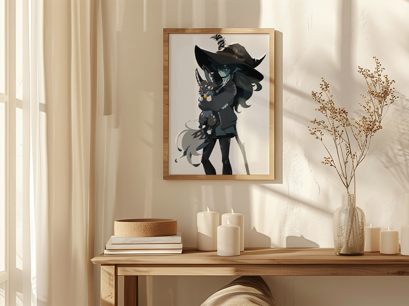 Sevine & Panko Art Print | Gothic Witch Fantasy Poster