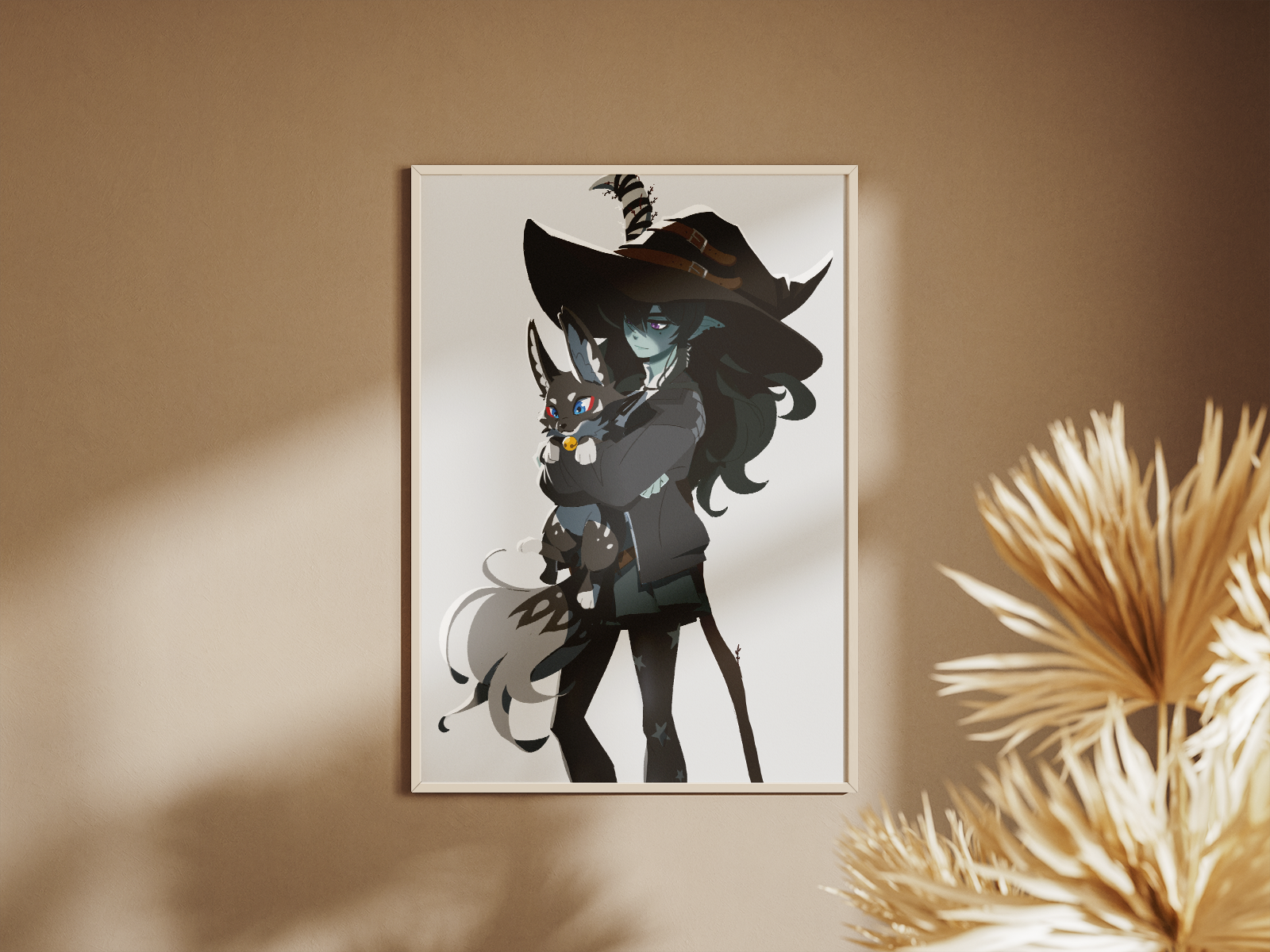 Sevine & Panko Art Print | Gothic Witch Fantasy Poster