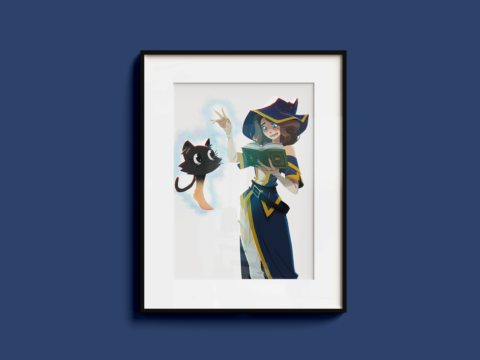 Wizard Familiar Mishap Art Print | DnD Magic Poster