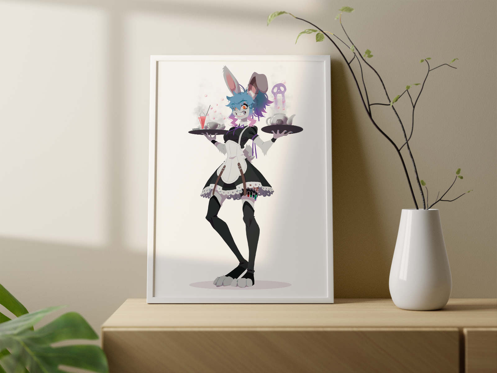 Fran the Maid Art Print | Gothic Lolita DnD Poster