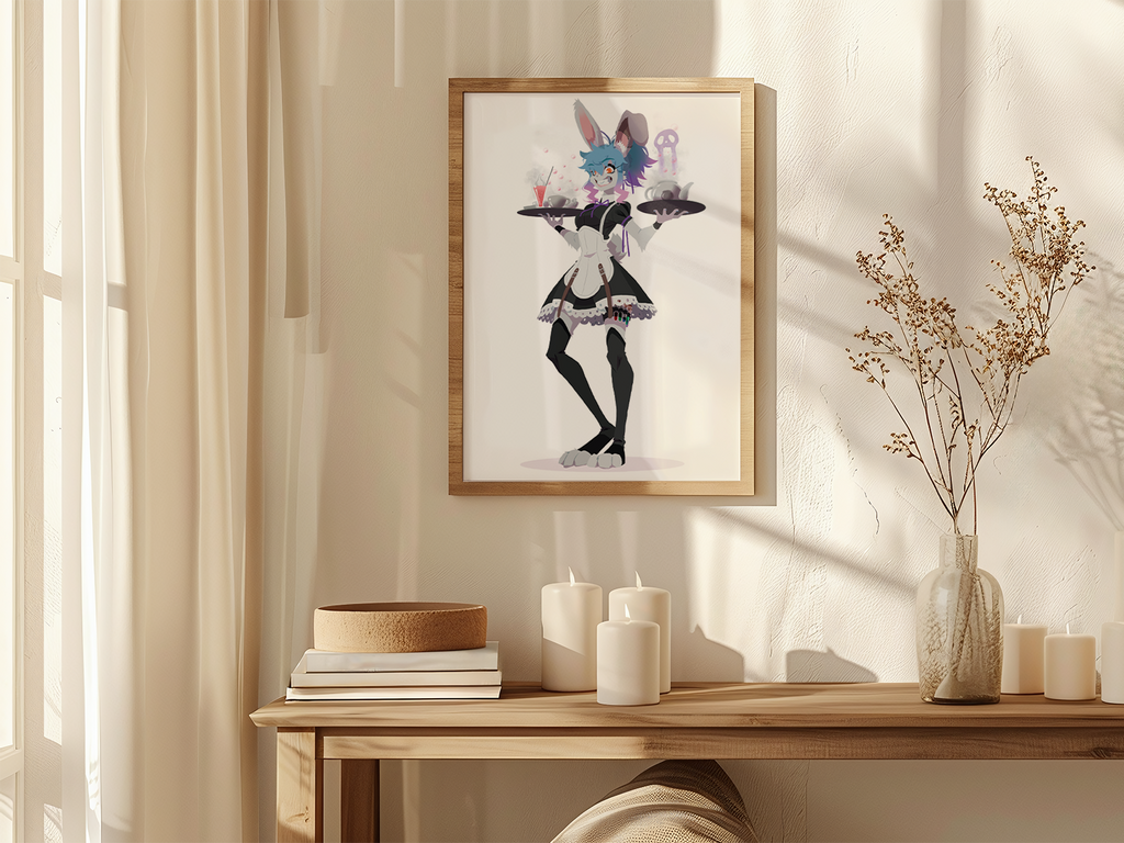 Fran the Maid Art Print | Gothic Lolita DnD Poster