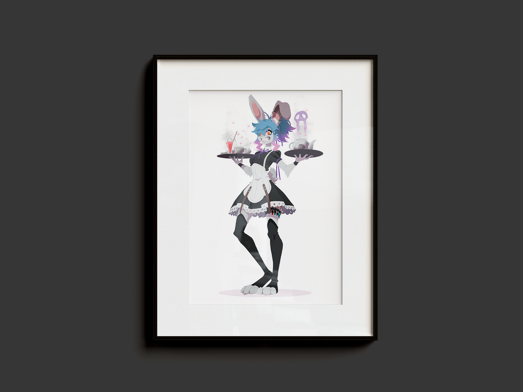 Fran the Maid Art Print | Gothic Lolita DnD Poster