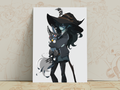 Sevine & Panko Art Print | Gothic Witch Fantasy Poster