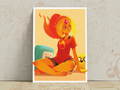 Flame Princess Art Print | Adventure Time Fan Art