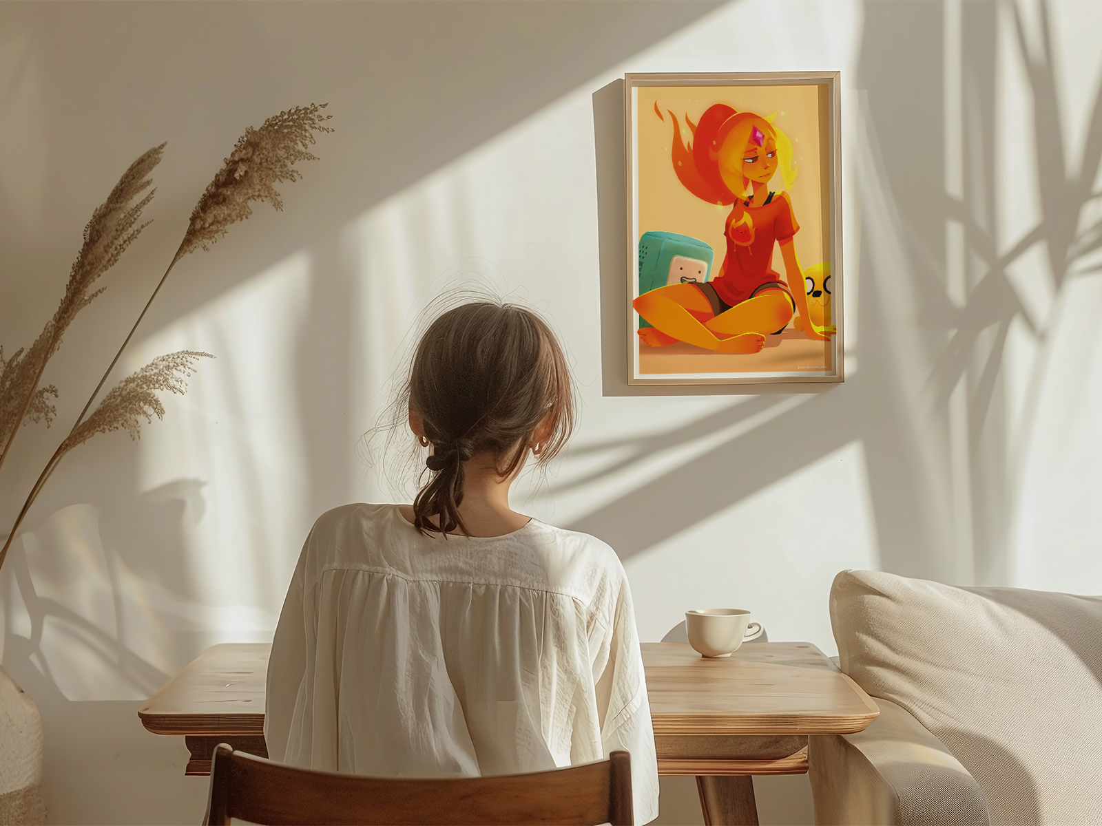 Flame Princess Art Print | Adventure Time Fan Art