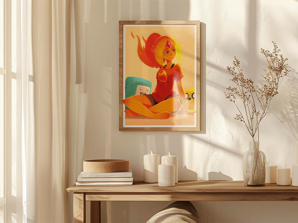 Flame Princess Art Print | Adventure Time Fan Art