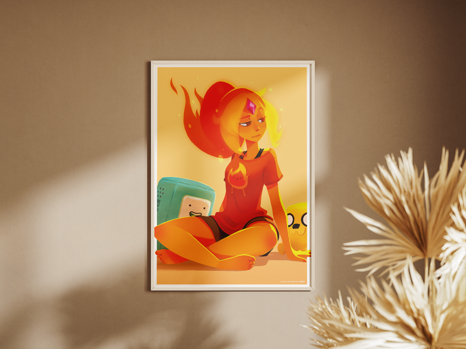 Flame Princess Art Print | Adventure Time Fan Art
