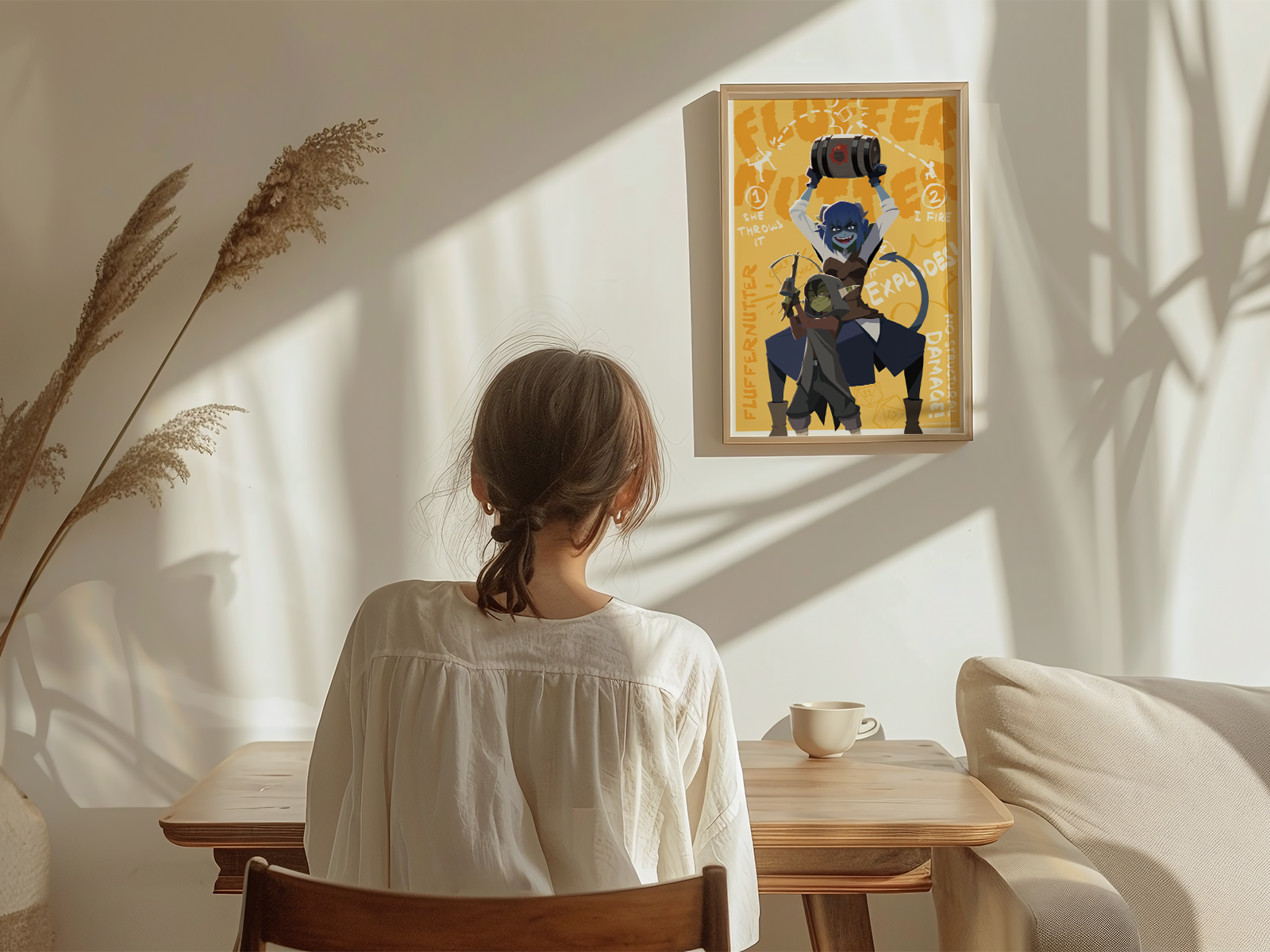 Jester & Nott Art Print | Mighty Nein DnD Poster