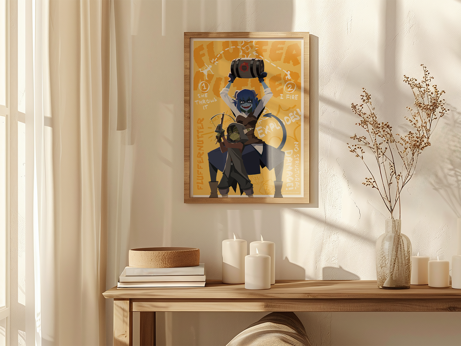 Jester & Nott Art Print | Mighty Nein DnD Poster