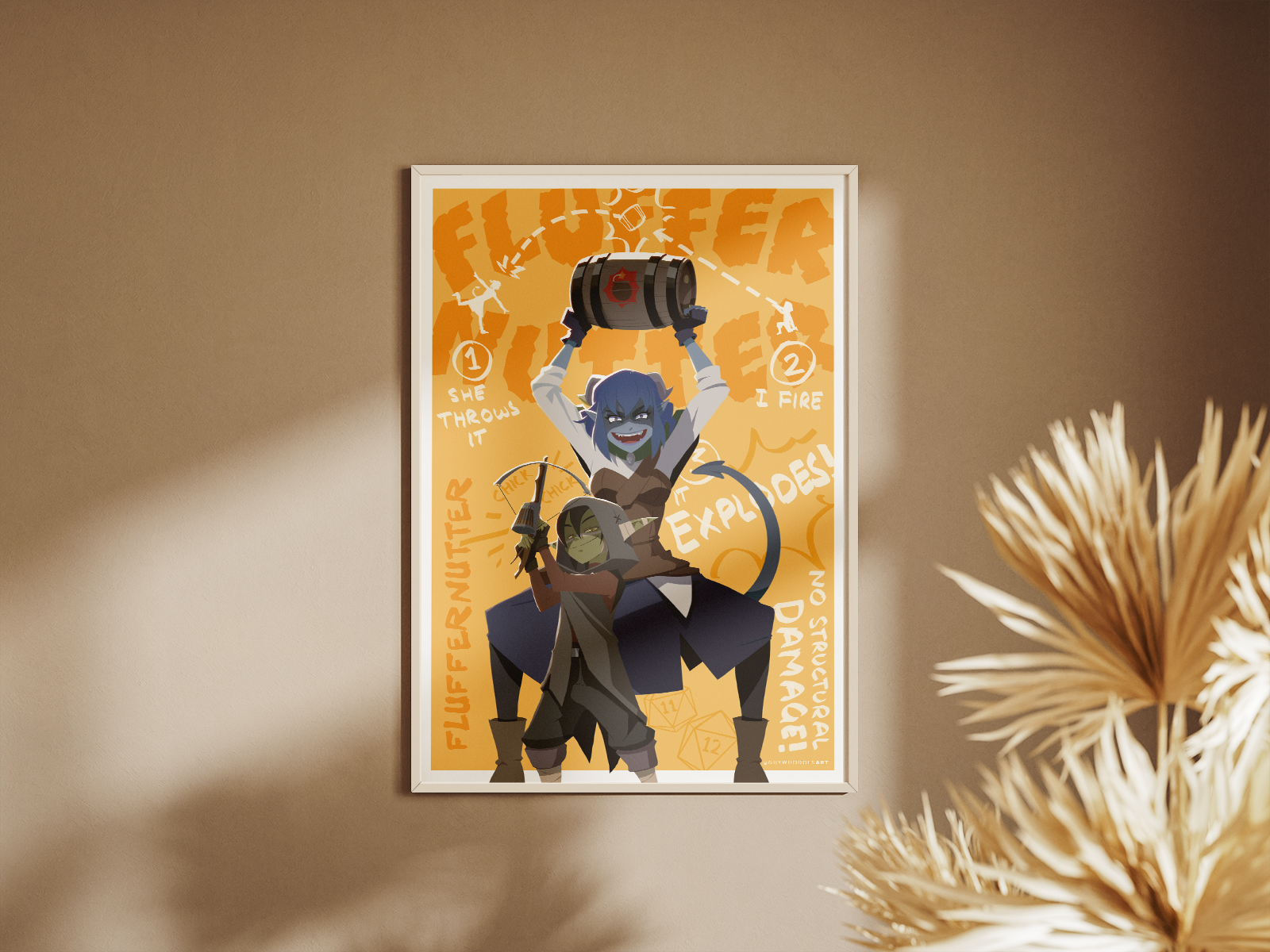 Jester & Nott Art Print | Mighty Nein DnD Poster