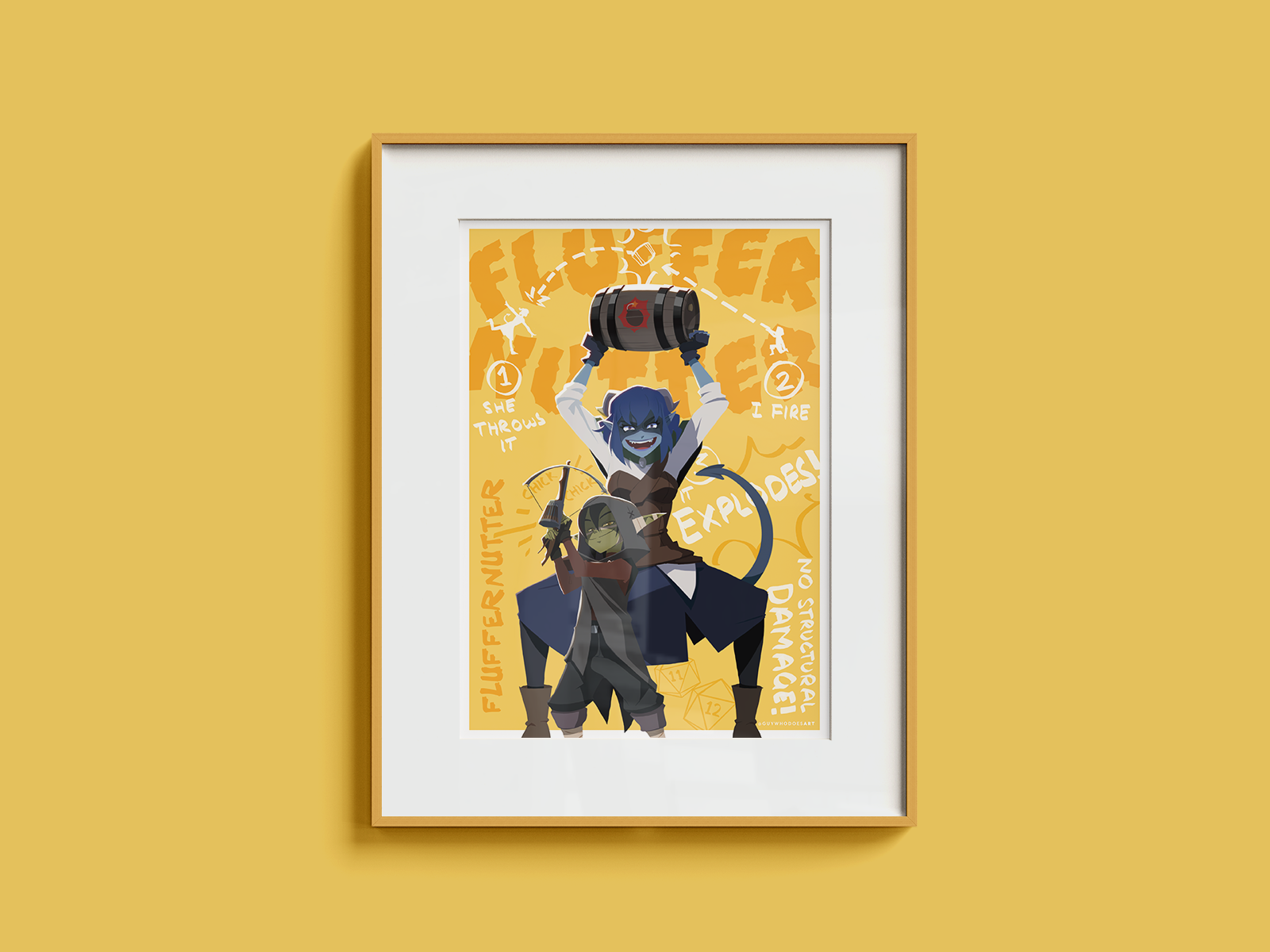 Jester & Nott Art Print | Mighty Nein DnD Poster
