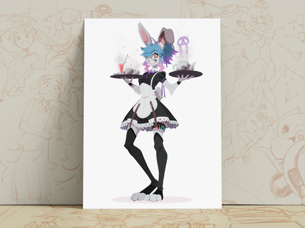 Fran the Maid Art Print | Gothic Lolita DnD Poster