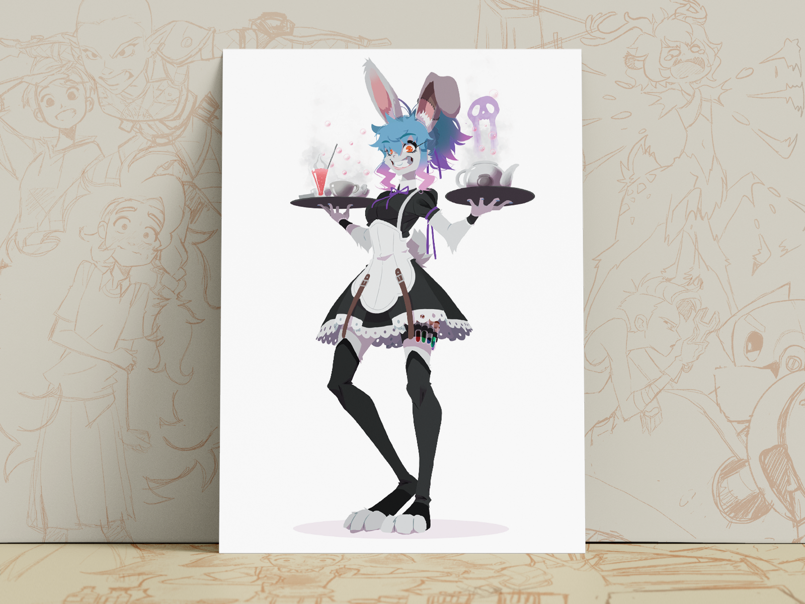 Fran the Maid Art Print | Gothic Lolita DnD Poster