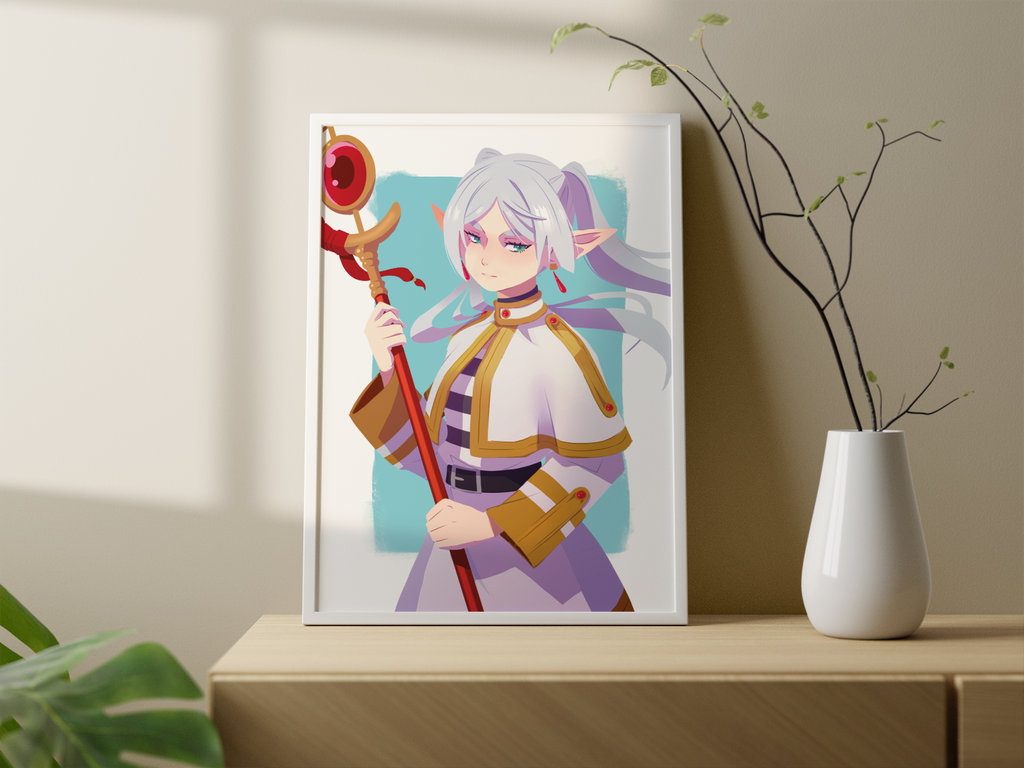 Frieren Art Print | Anime Fan Art Poster