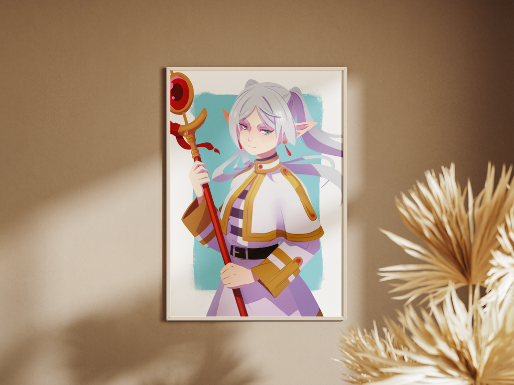 Frieren Art Print | Anime Fan Art Poster