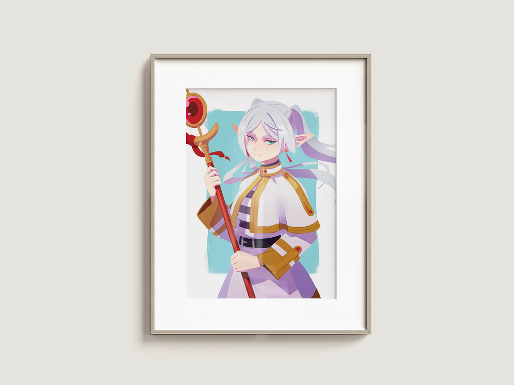 Frieren Art Print | Anime Fan Art Poster