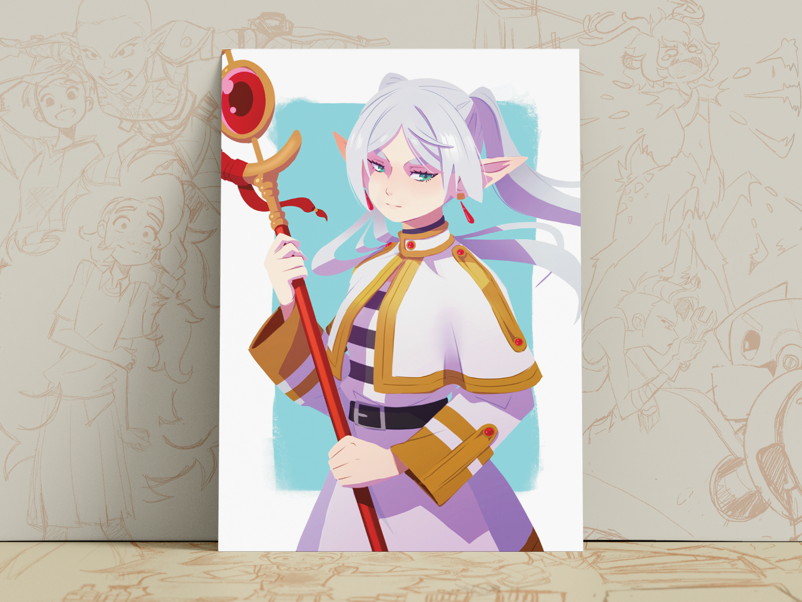 Frieren Art Print | Anime Fan Art Poster