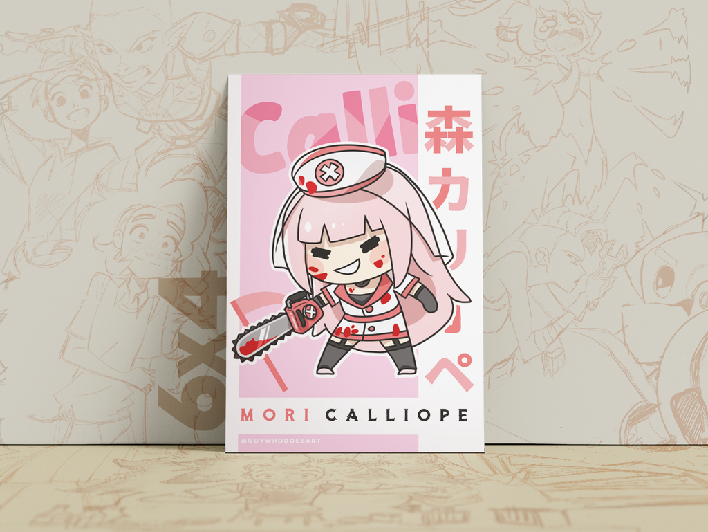 Mori Calliope Art Print