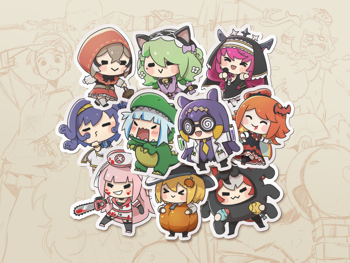 Hololive Myth & Promise Vinyl Stickers