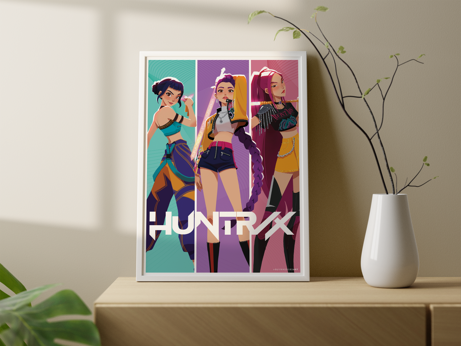 Huntrix Art Print | K‑Pop Demon Hunter Poster