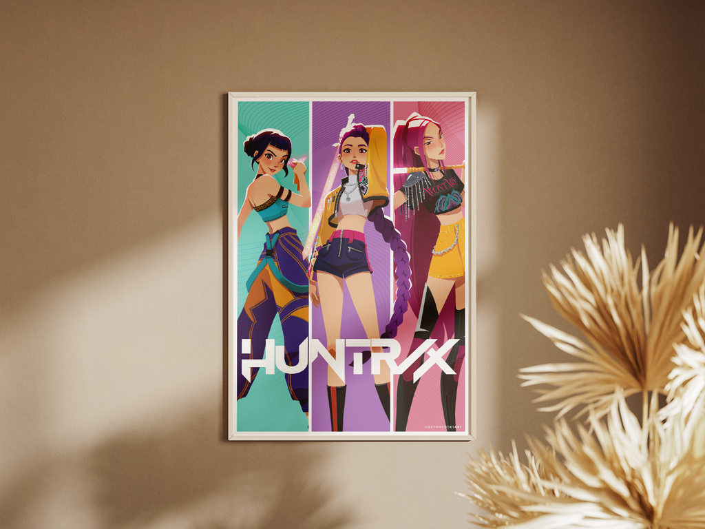 Huntrix Art Print | K‑Pop Demon Hunter Poster