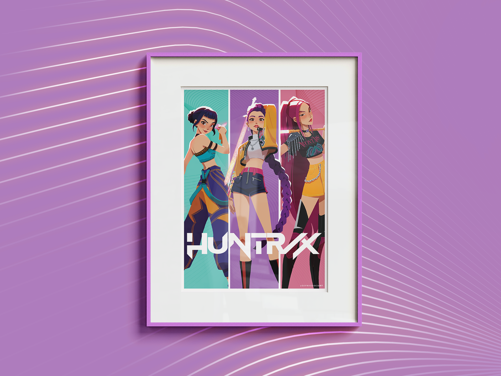 Huntrix Art Print | K‑Pop Demon Hunter Poster