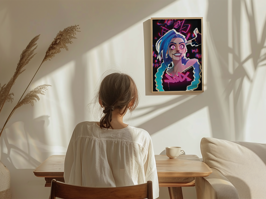 Jinx Art Print | Arcane Graffiti Poster