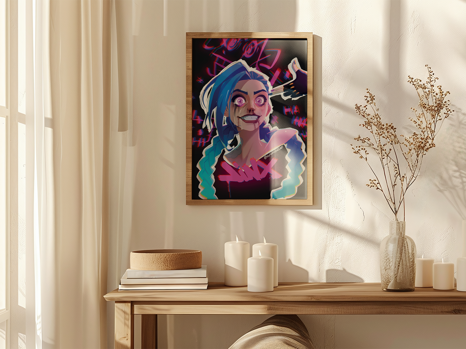 Jinx Art Print | Arcane Graffiti Poster