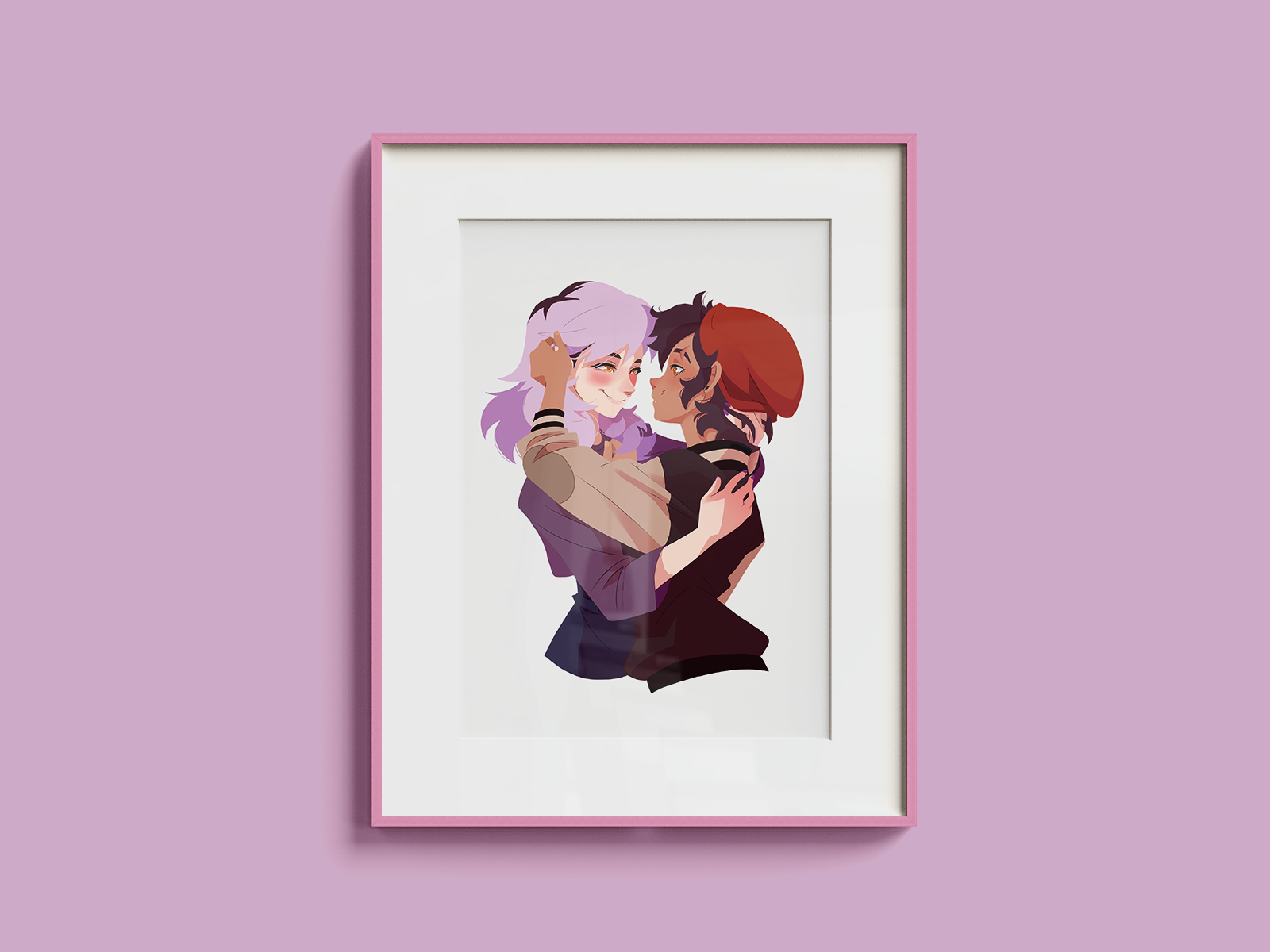 Luz & Amity Art Print | Owl House Romantic Poster