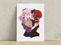 Luz & Amity Art Print | Owl House Romantic Poster